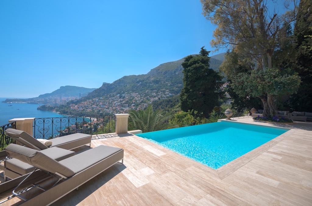 Luxurious Villa Overlooking Monaco روكوبرُن كاب مارتي المظهر الخارجي الصورة